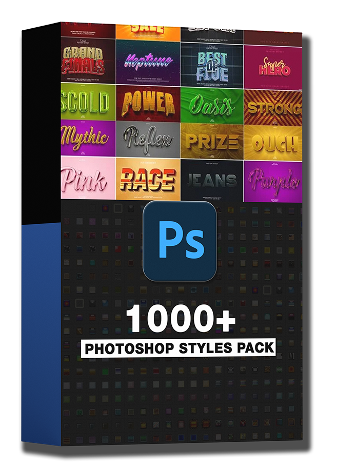 1000+ Premium Photoshop Styles Pack