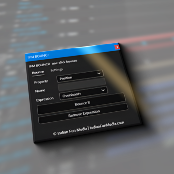 IFM BOUNCr – One-Click Bounce & Overshoot Expression Tool for After Effects
